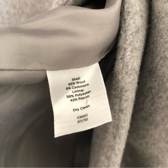 Talbots Wool Cashmere Longline Double Breasted Coat - Picture 16 of 16